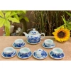 Bộ 8 loại Ấm Chén men Lam cổ Bát Tràng Trúc Lâm Thất Hiền - Giá ưu đãi 125k 4