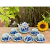 Bộ 8 loại Ấm Chén men Lam cổ Bát Tràng Trúc Lâm Thất Hiền - Giá ưu đãi 125k 7