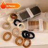 Bộ 8 Miếng Scrunchies Dây Tóc Co Giãn Cao Sợi Dày Vải Đuôi Ngựa - Phong Cách Nữ, Giá 39.102₫ 2