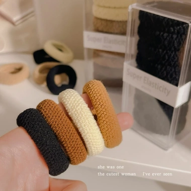 Bộ 8 Miếng Scrunchies Dây Tóc Co Giãn Cao Sợi Dày Vải Đuôi Ngựa - Phong Cách Nữ, Giá 39.102₫ 4 Bộ 8 Miếng Scrunchies Dây Tóc Co Giãn Cao Sợi Dày Vải Đuôi Ngựa - Phong Cách Nữ, Giá 39.102₫ 4