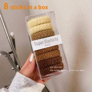 Bộ 8 Miếng Scrunchies Dây Tóc Co Giãn Cao Sợi Dày Vải Đuôi Ngựa - Phong Cách Nữ, Giá 39.102₫ 10 Bộ 8 Miếng Scrunchies Dây Tóc Co Giãn Cao Sợi Dày Vải Đuôi Ngựa - Phong Cách Nữ, Giá 39.102₫ 10