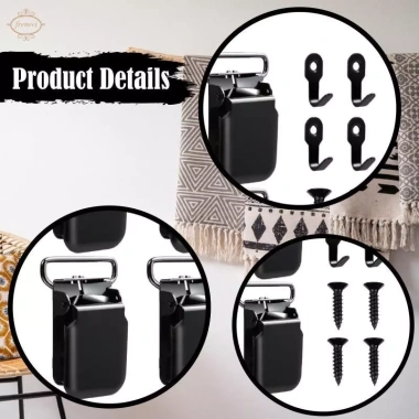 Bộ 8 miếng thảm treo móc ốc vít – Trang trí phòng ăn, khách, tắm, giảm giá 235.440₫ 5