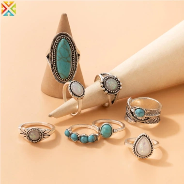 Bộ 8 Nhẫn Vintage Tây Boho Xếp Chồng - Thời Trang, Quà Sinh Nhật, 52.659 VND 2 Bộ 8 Nhẫn Vintage Tây Boho Xếp Chồng - Thời Trang, Quà Sinh Nhật, 52.659 VND 2