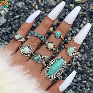 Bộ 8 Nhẫn Vintage Tây Boho Xếp Chồng - Thời Trang, Quà Sinh Nhật, 52.659 VND 4 Bộ 8 Nhẫn Vintage Tây Boho Xếp Chồng - Thời Trang, Quà Sinh Nhật, 52.659 VND 4