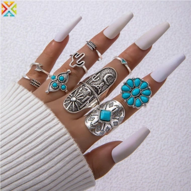 Bộ 8 Nhẫn Vintage Tây Boho Xếp Chồng - Thời Trang, Quà Sinh Nhật, 52.659 VND 9 Bộ 8 Nhẫn Vintage Tây Boho Xếp Chồng - Thời Trang, Quà Sinh Nhật, 52.659 VND 9