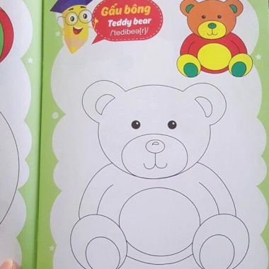 Bộ 8 Tập Tranh Tô Màu Cho Bé – Hình To, Chủ Đề Nhiều, Nhận Biết Vẽ, Chun Tóc, Giá Ưu Đãi 40.000 VNĐ 3