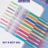 Bộ 9 Bút Gel Lango 0.5mm - Đa Màu, Mực Đều Đẹp, Viết Êm Trơn, Giá 45.000đ 3