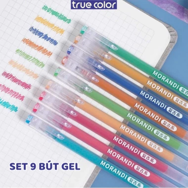 Bộ 9 Bút Gel Lango 0.5mm - Đa Màu, Mực Đều Đẹp, Viết Êm Trơn, Giá 45.000đ