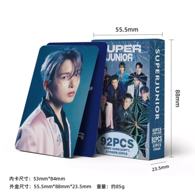 Bộ 92 Photocard Super Junior LOMO - Thẻ Dán Sưu Tập Giá Ưu Đãi 66.000 VND