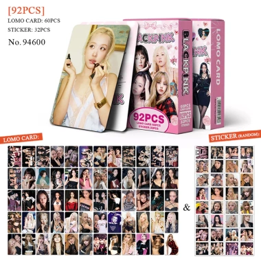 Bộ 92 Photocards Blackpink LOMO – Hộp album KPOP, thẻ dán, giảm còn 66.000₫