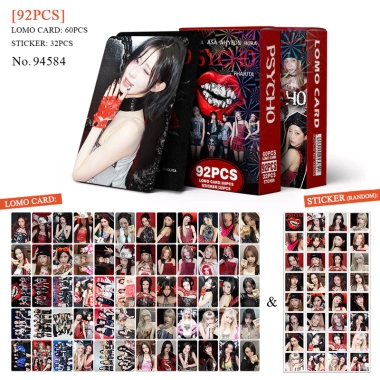Bộ 92 Thẻ KPOP BÉMONSTER Photocards PSYCHO LOMO - Hộp Sưu Tập Sticker, giá 66.000₫