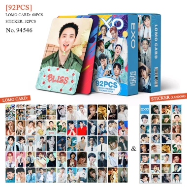 Bộ 92 Thẻ Sticker EXO Photocards LOMO KPOP - Hộp Sưu Tập Giá chỉ 66.000₫ 2