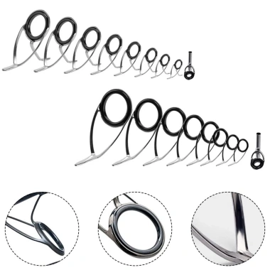 Bộ 9PCS Vòng Dẫn Cần Câu Cá Thép Không Gỉ Anna - Giá Ưu Đãi 73.700 VND 9
