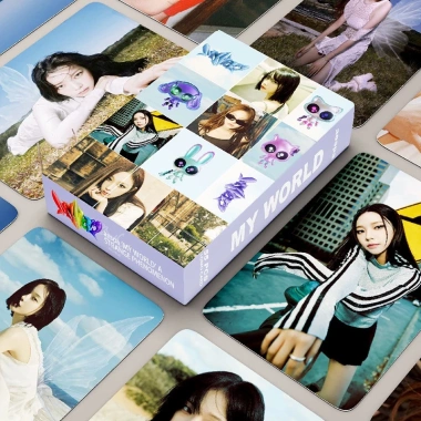 Bộ AESPA LOMO Card 55 Tấm Thẻ Ảnh MY WORLD - Hình Nhóm Nhạc, Giá Ưu Đãi 57.200₫