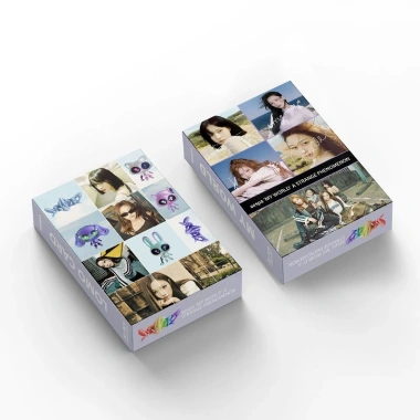 Bộ AESPA LOMO Card 55 Tấm Thẻ Ảnh MY WORLD - Hình Nhóm Nhạc, Giá Ưu Đãi 57.200₫
