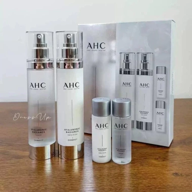 Bộ AHC Hyaluronic Radiance Set Toner + Elmusion 100ml Dưỡng ẩm, sáng da, giá 495.000₫