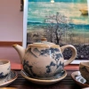 Bộ ấm chén Bát Tràng cao cấp men hoàng tộc, vẽ tay sơn thuỷ, ấm trà giả cổ sang trọng – giảm còn 750.000₫ 5