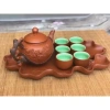 Bộ ấm chén Bát Tràng đắp nổi khay lá sen sang trọng, giá ưu đãi 430.000 VND 9