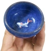 Bộ ấm chén cá 3D cành đào, hoa đại xuất Nhật dư – Sang trọng, thanh lịch, 99.000 (không hộp) 2