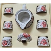 Bộ ấm chén cá 3D cành đào, hoa đại xuất Nhật dư – Sang trọng, thanh lịch, 99.000 (không hộp) 6
