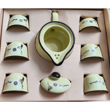Bộ ấm chén cá 3D cành đào, hoa đại xuất Nhật dư – Sang trọng, thanh lịch, 99.000 (không hộp) 7