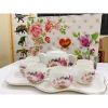 Bộ ấm chén có khay hoa hồng sang trọng - Pha trà cao cấp, giảm giá 439.000₫, chất liệu cao cấp, thiết kế tinh tế 3