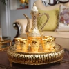 Bộ ấm chén đồng mạ Vàng Hoàng Gia - khay cao sang trọng, giá 458.000 VND 3