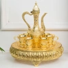 Bộ ấm chén đồng mạ Vàng Hoàng Gia - khay cao sang trọng, giá 458.000 VND 5