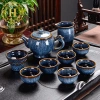 Bộ ấm chén Kiến Trấn Thiên Mục Men Hỏa Biến Sứ Siêu Cấp - Trà Đạo Huydecor, 245k