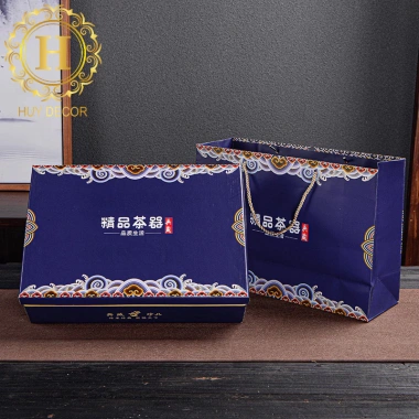 Bộ ấm chén Kiến Trấn Thiên Mục Men Hỏa Biến Sứ Siêu Cấp - Trà Đạo Huydecor, 245k