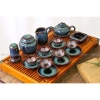 Bộ ấm chén men hỏa biến xanh lòng hoa cao cấp Bát Tràng - Giá chỉ 499.000₫, ưu đãi giảm từ 618.760₫ 2