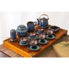 Bộ ấm chén men hỏa biến xanh lòng hoa cao cấp Bát Tràng - Giá chỉ 499.000₫, ưu đãi giảm từ 618.760₫ 5