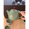 Bộ ấm chén men ngọc 10 chi tiết AC 01 - Hộp sang, quà tặng tân gia, biếu tặng 7