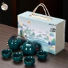 Bộ Ấm Chén Men Ngọc Thuỷ Cao Cấp Hộp Quà Tặng 4 Chén Sang Trọng Ấm Pha Trà 244k 8