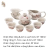 Bộ Ấm Chén Men Sứ Trắng Hoàng Đan Tea - Trà Đạo phong cách Trung Hoa, Khải Men Sứ Đức Hóa, giá ưu đãi 174k 2