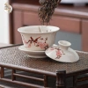 Bộ Ấm Chén Men Sứ Trắng Hoàng Đan Tea - Trà Đạo phong cách Trung Hoa, Khải Men Sứ Đức Hóa, giá ưu đãi 174k 3
