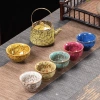 Bộ ấm chén ngũ hành Kiến Trản Thiên Mục Hoả Biến 1 ấm 6 chén - Đủ mệnh Kim Mộc Thủy Hoả Thổ, Uống Trà Sang Trọng - Giá ưu đãi 320.000₫ 6
