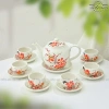 Bộ Ấm Chén Pha Trà Bát Tràng Họa Tiết Vẽ Tay - Minh Long Cổ Truyền, Giá 380k 3