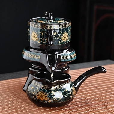 Bộ ấm chén pha trà cối xay 8 chi tiết gốm sứ cao cấp hộp sang trọng chỉ 224k