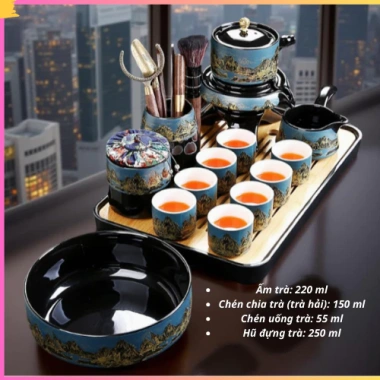 Bộ Ấm Chén Pha Trà Cối Xay Gốm Sứ Tử Sa Cao Cấp - 689.000₫, Tiết kiệm 145.690₫ 4