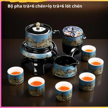 Bộ Ấm Chén Pha Trà Cối Xay Gốm Sứ Tử Sa Cao Cấp - 689.000₫, Tiết kiệm 145.690₫ 5