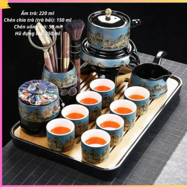 Bộ Ấm Chén Pha Trà Cối Xay Gốm Sứ Tử Sa Cao Cấp - 689.000₫, Tiết kiệm 145.690₫ 9