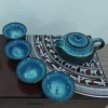 Bộ ấm chén pha trà gốm men hoả biến xanh ngọc 6 món sang trọng - quà khai trương công ty, giảm còn 43.120₫ 9