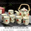 Bộ Ấm Chén Pha Trà Gốm Sứ - Set Ấm Trà Cổ Điển, Trang Trí Phòng Khách, Giá 260k 4