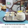 Bộ Ấm Chén Pha Trà Gốm Sứ - Set Ấm Trà Cổ Điển, Trang Trí Phòng Khách, Giá 260k 6