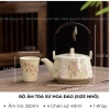 Bộ Ấm Chén Pha Trà Gốm Sứ - Set Ấm Trà Cổ Điển, Trang Trí Phòng Khách, Giá 260k 8