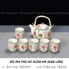 Bộ Ấm Chén Pha Trà Gốm Sứ - Set Ấm Trà Cổ Điển, Trang Trí Phòng Khách, Giá 260k 9