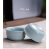 Bộ Ấm Chén Pha Trà Men Rạn Nứt Xanh 4-6 Người Quà Tặng Hộp Túi Xách Sang Trọng 3