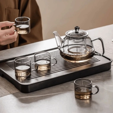 Bộ Ấm Chén Pha Trà Thủy Tinh Cao Cấp - Thiết Kế Sang Trọng, Chịu Nhiệt Tốt, Giá Ưu Đãi 377.382₫
