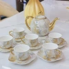 Bộ Ấm Chén Pha Trà Vân Đá - Tách Trà Cao Cấp Vân Ghi, Thiết Kế Sang Trọng, Giá Ưu Đãi 845k 4